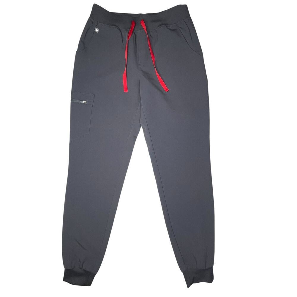 FIGS High Waisted Zamora Jogger Scrub Pants Size S Tall  Charcoal